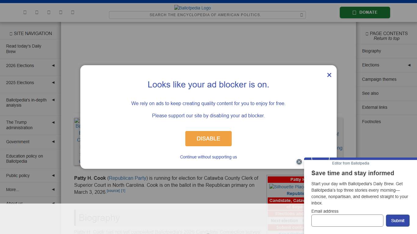 Patty H. Cook (Catawba County Clerk of Superior Court, North Carolina, candidate 2026) - Ballotpedia